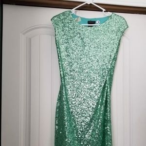 Mint Green Venus Brand Women's Medium Sequin Dress